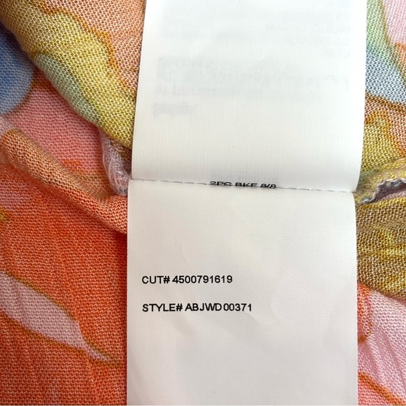 Billabong Short & Sweet Floral Print Flutter Sleeve Babydoll Dress Sorbet XS NEW - Picture 13 of 13